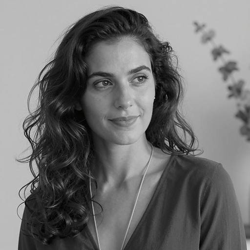 Elegant Black and White Portrait of a Woman