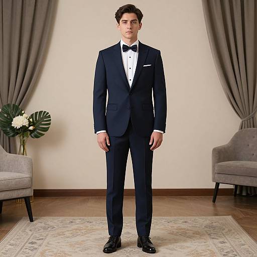 Elegant Man in Marriage Suit