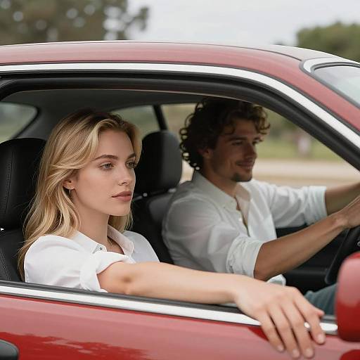 Joyride in a Red Convertible