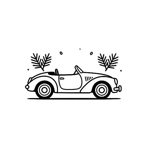 Minimalistic Classic Roadster Logo