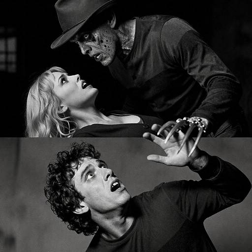 Frightening Black and White Movie Poster Art