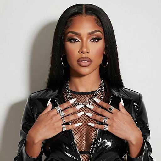 Chic Portrait of Stylish Woman