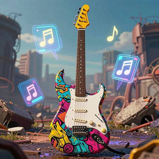 Surreal Borderlands Electric Guitar
