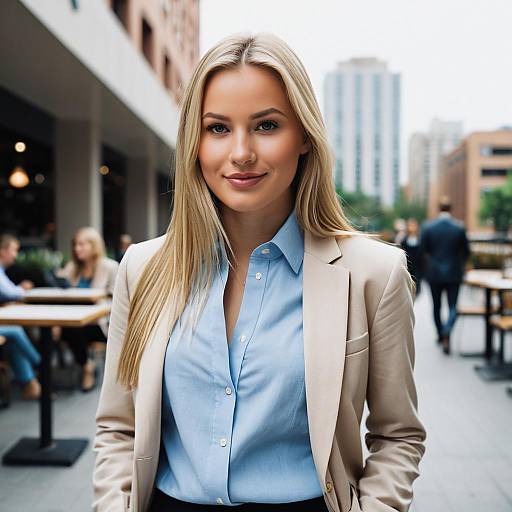 Business Casual Young Woman Outdoors