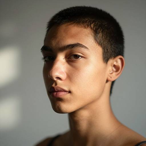 Photorealistic Side-Lit Headshot Portrait