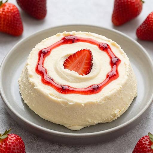 Delicious Indian Strawberry Kulfi Dessert