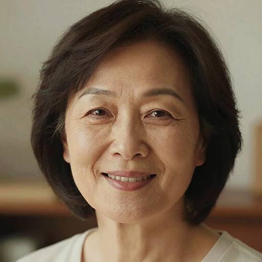 Mature Woman's Warm Realistic Portrait