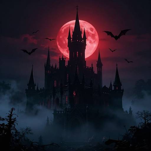 Alucard's Vampire Castle at Midnight