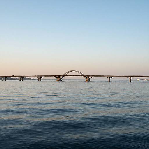 Serene City Between Sky and Sea
