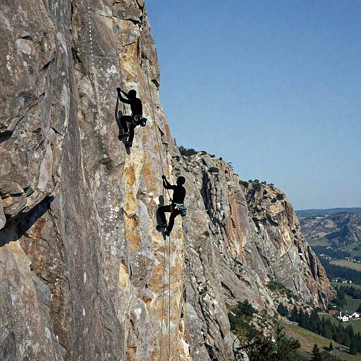 David Hockney Style Rock Climbing