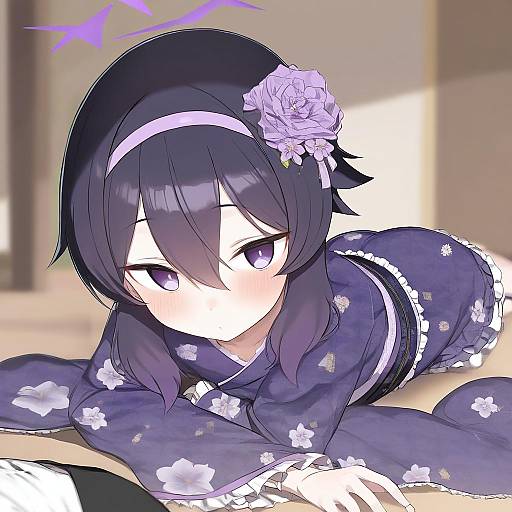 Illustration of Haruka (new year) (blue archive), blue archive in the style of Greatmosu