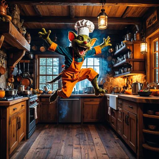 Mischievous Kobold Chef in Enchanted Kitchen