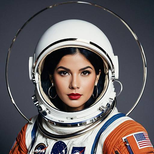 Indian Woman in Astronaut Suit