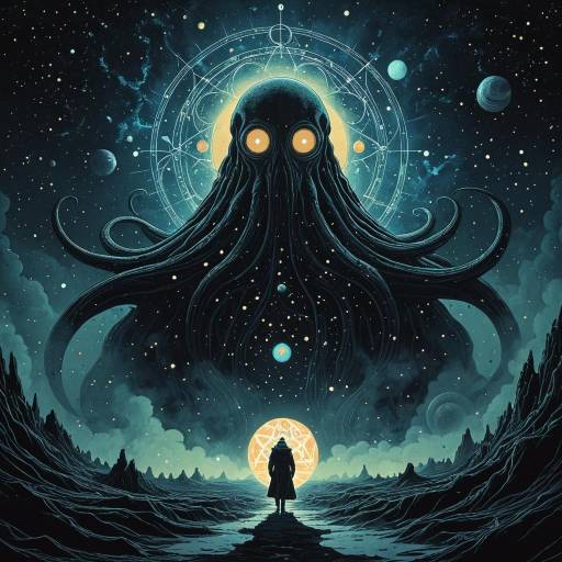 Lovecraftian Ophanim Emerging in Cosmic Landscape Lovecraftian Ophanim Emerging in Cosmic Landscape