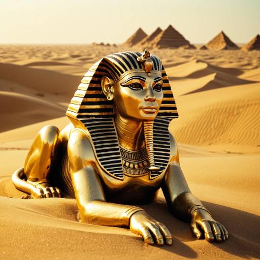 Golden Sand Sphinx in Mystical Dunes Golden Sand Sphinx in Mystical Dunes