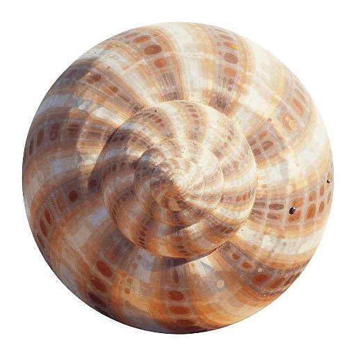 Whimsical Fantasy Spiral Shell Texture