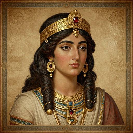 Roman Fayum Portrait Digital Art