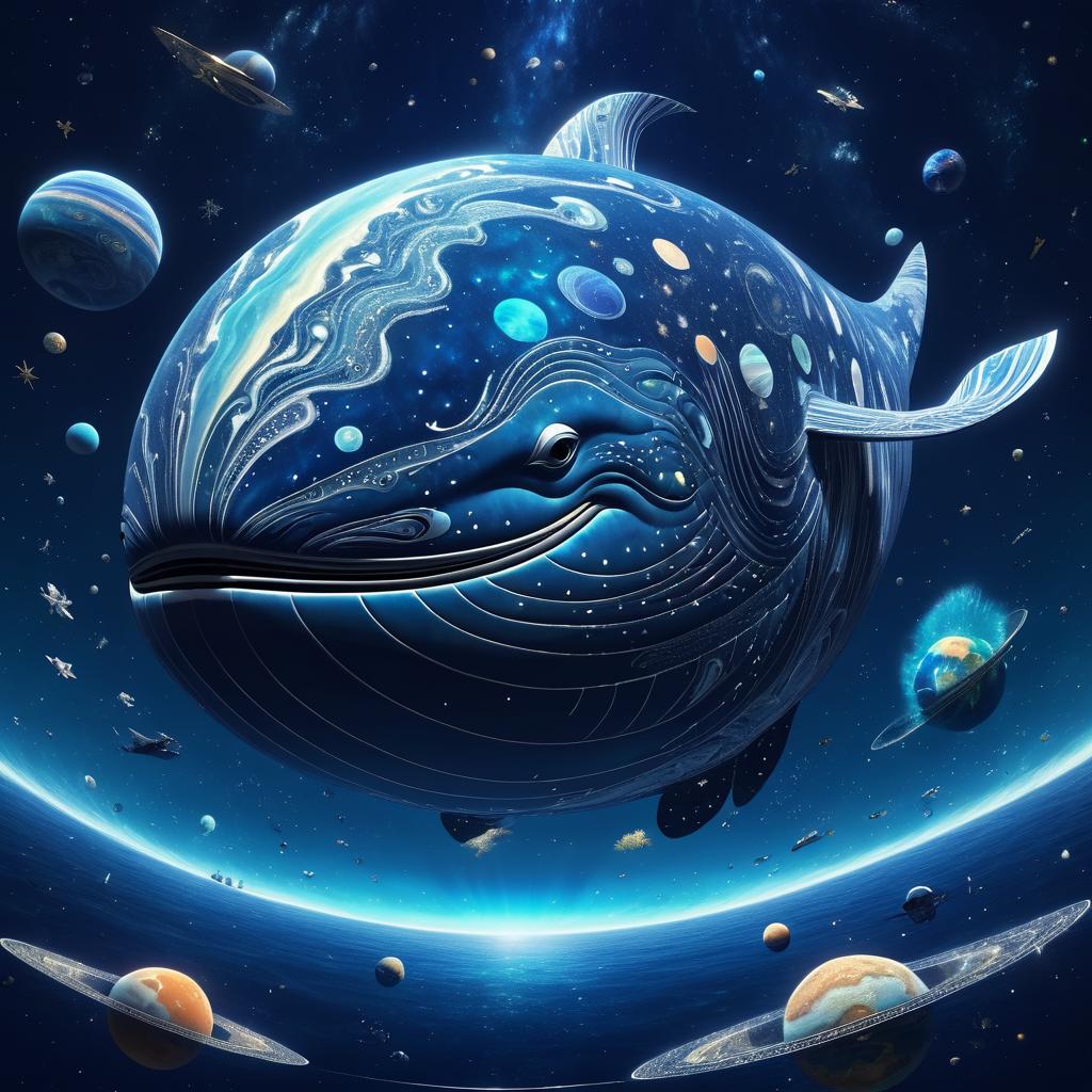 Galactic Whale Embracing a Planet