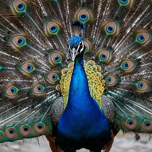 Regal Peacock in Super Realism