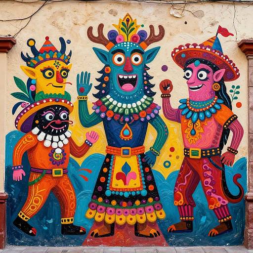Alegrijes Mythical Creatures Urban Mural