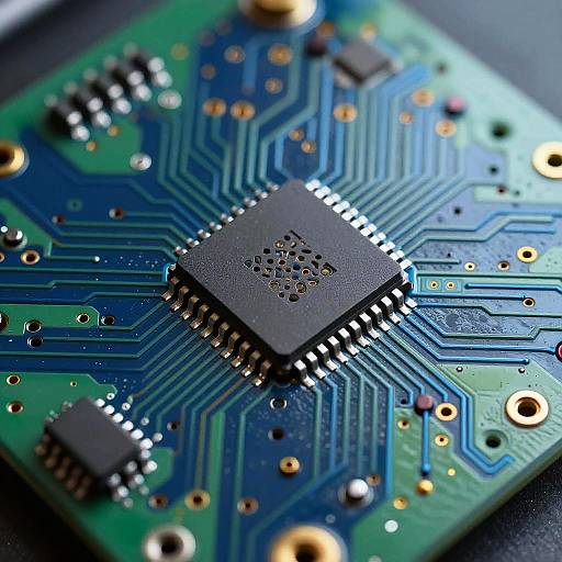 Surreal Circuit Board Art