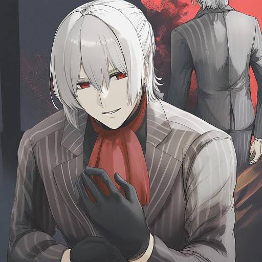 Illustration of Antonio salieri (fate), fate/grand order in the style of Syatey