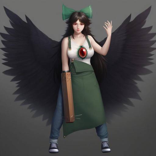 Elegant Utsuho with Intricate Features