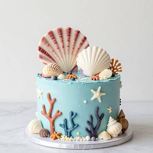 Enchanting Underwater Seashell Cake