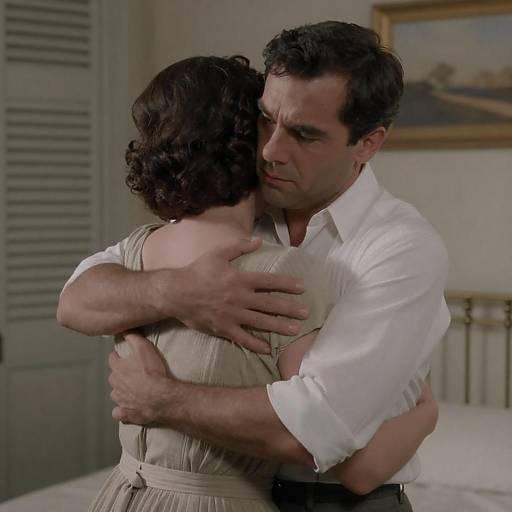 Classic Film Still: Tender Embrace Scene