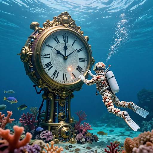 Surreal Underwater Clockwork Realm
