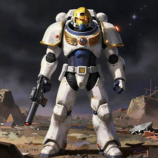 Elite Space Marine in Anime Style