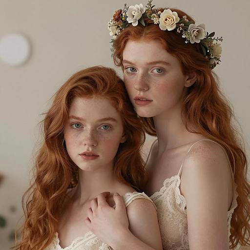 Ethereal Portrait of Two Young Women