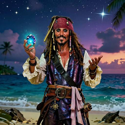 Swashbuckling Pirate with Celestial Flair