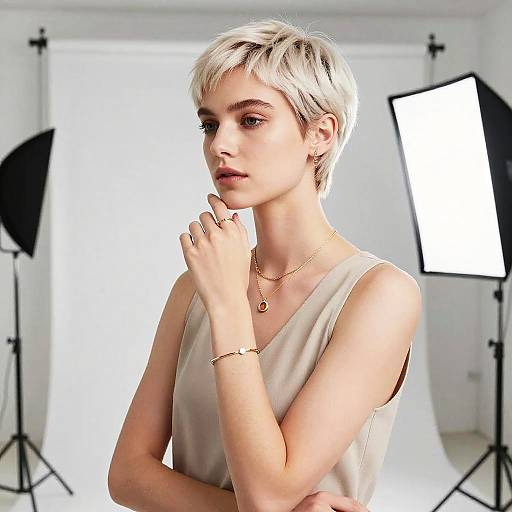 Confident Woman in High-End Editorial