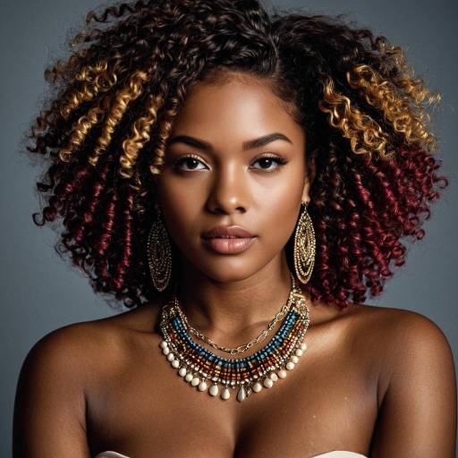 Elegant Portrait of an African American Woman