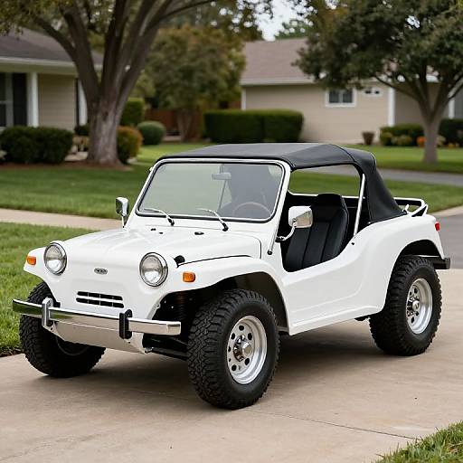 Classic 1970 White Dune Buggy