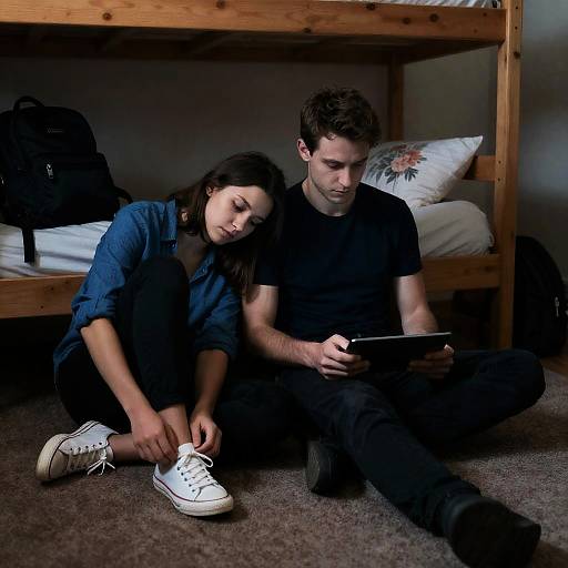 Intimate Moment on a Bunk Bed