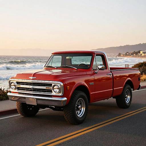 1967 Chevy 4x4 Vintage Truck Sunset