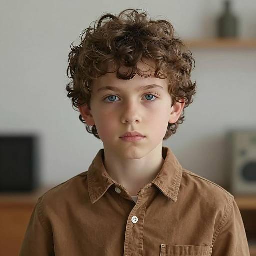 Photorealistic Portrait of a Young Boy