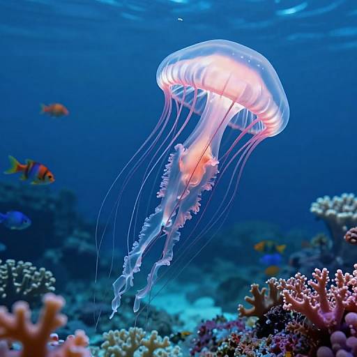Ethereal Underwater Jellyfish Dreamscape