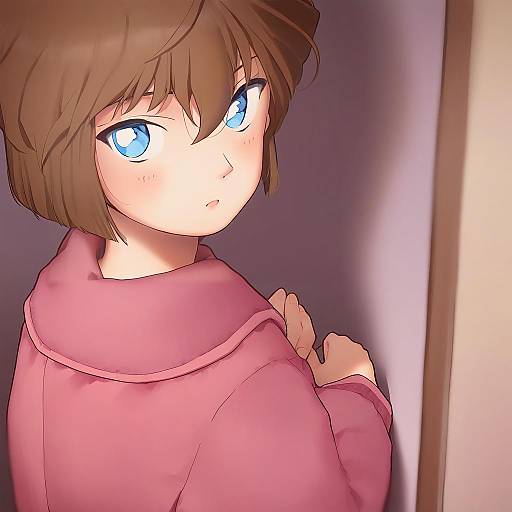 Illustration of Haibara ai, meitantei conan in the style of Muk (monsieur)