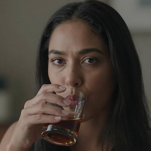 Captivating Close-Up of a Thoughtful Woman