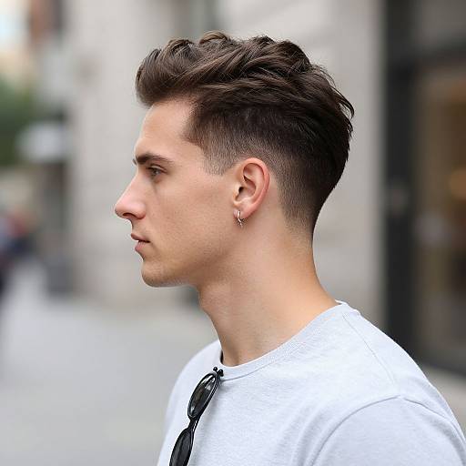 Stylish European Man with Undercut