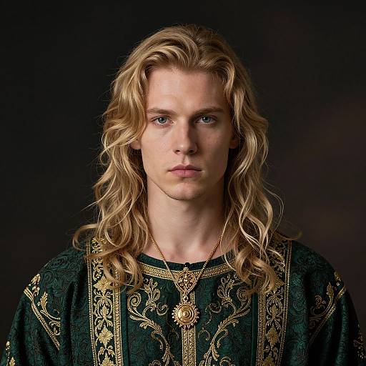 Photorealistic Portrait of Blonde Man