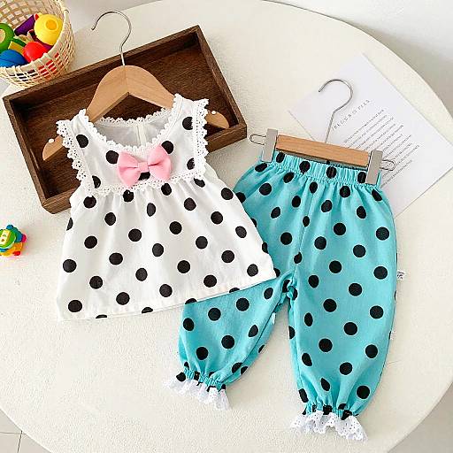 Colorful Baby Outfit on White