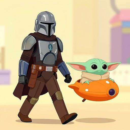 The Mandalorian and Baby Yoda Adventure