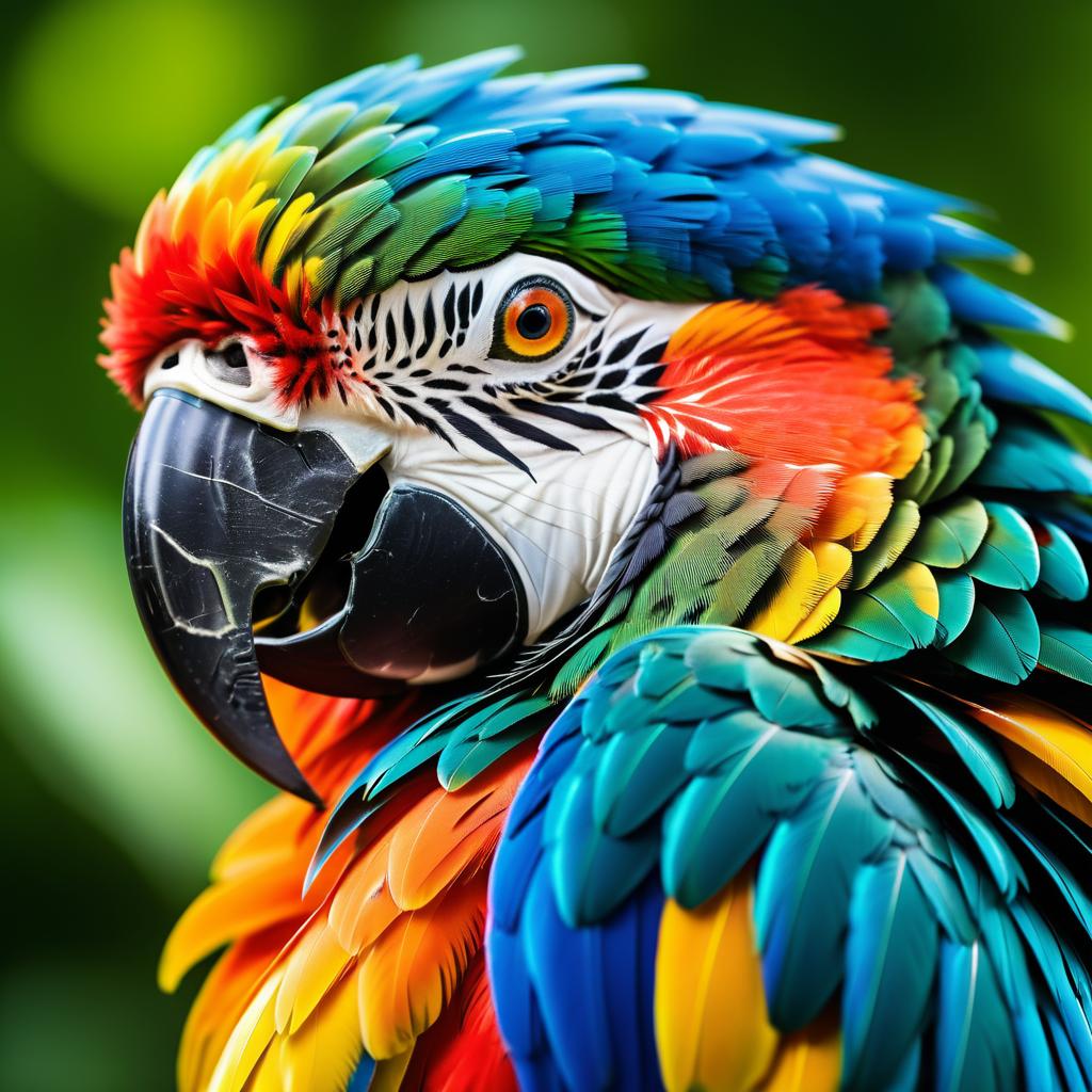 Vibrant Macaw Photo with Fantasy Lighting