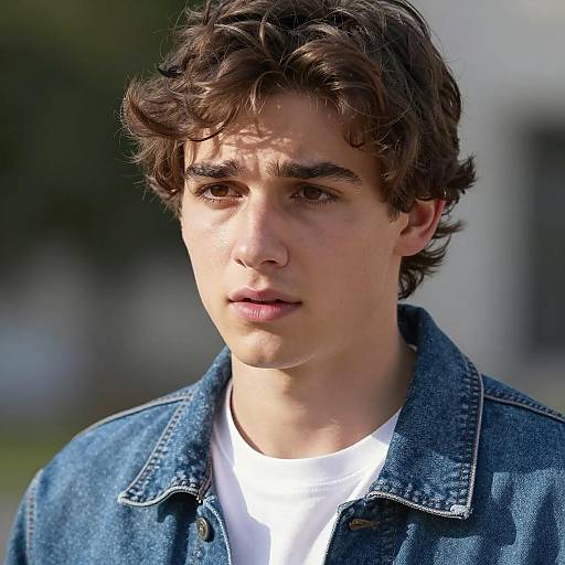 Worried Young Man in Sunlight