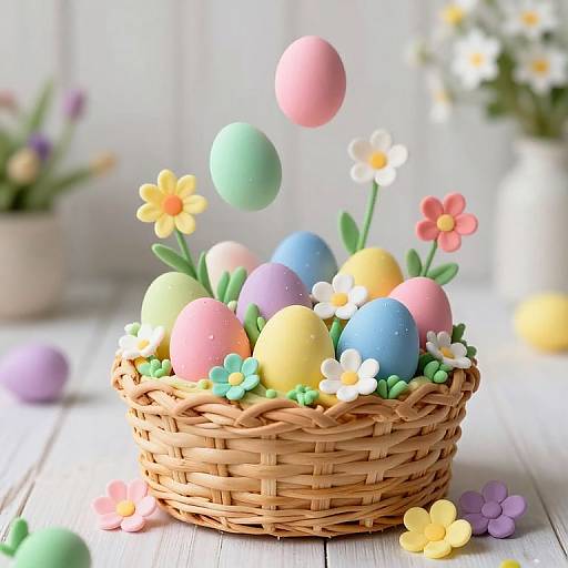 Whimsical Easter Basket Cake