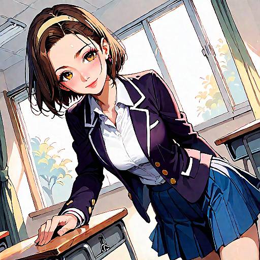 Ritsu Tainaka School Uniform Portrait